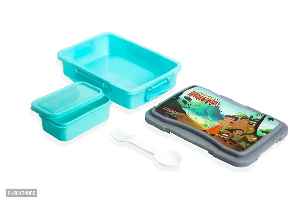 CARTOON KIDS LUNCH BOX chotta bheem 2 Containers Lunch Box,schol lunch box for kids-thumb5