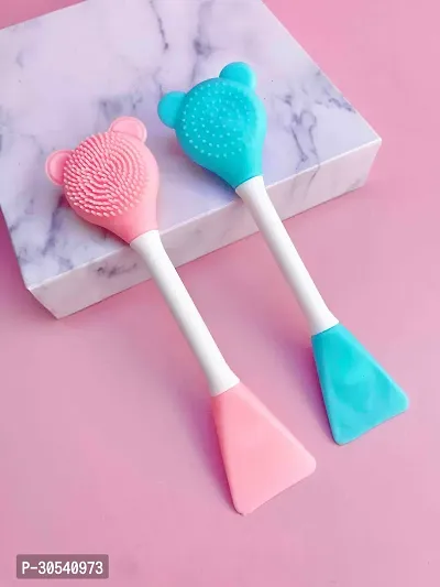 Silicone Double-Head Face Mask Brush Pack of 2