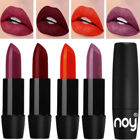 NOY Madly Matte Creamy Lipsticks Combo Long Lasting, Pack Of 4