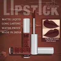 MI Fashion Made in India Lipstick Combo Offers 100% Veg Long Lasting - Dark Brown Liquid Matte Lipstick, Pink Passion Creamy Matte Lipstick-thumb4