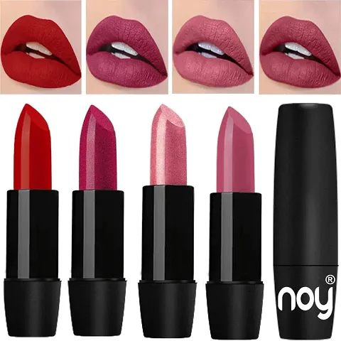 NOY Long Stay Creamy Matte Lipsticks Combo Set Of 4