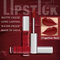 MI Fashion Made in India Lipstick Combo Offers 100% Veg Long Lasting - Red Liquid Matte Lipstick, Romantic Red Creamy Matte Lipstick-thumb4