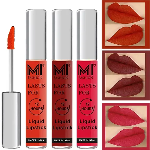 MI Fashion Mat Lipstick Combo Offers Liquid Lipstick Set Of 3