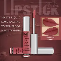 MI Fashion Made in India Lipstick Combo Offers 100% Veg Long Lasting - Nude Liquid Matte Lipstick, Pink Passion Creamy Matte Lipstick-thumb4