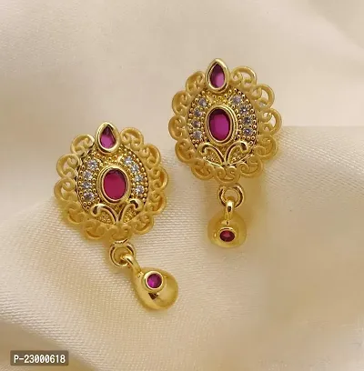 Stylish Brass Earrings For Women-thumb0