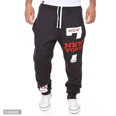 Black Polycotton Joggers For Men-thumb0