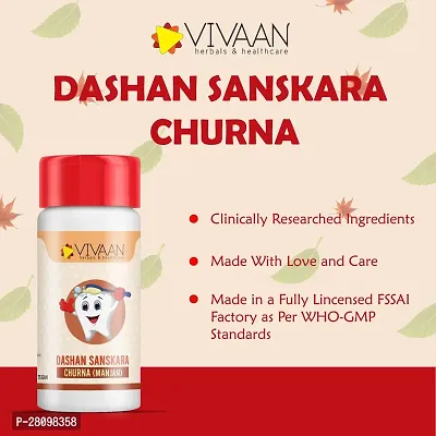 Vivaan Dashan Sanskara Churna | Formulation of Ancient Ayurveda | with actived charcoal of Supari | Tooth powder | 75 Gram | Dant Manjan | Tooth powder-thumb5