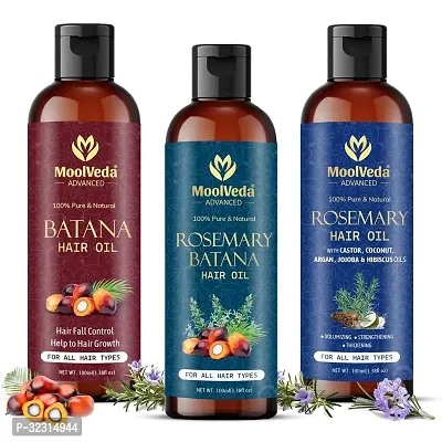 Pure Rosemary, Batana And Rosemary Oil  Batana Oil Special Combo for Hair Growth Each 100Ml