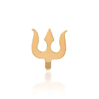 Combo of 4 Copper Spiritual Maratha Chandra Bindi, Shiva Tirshul and Tripund Mahakaal/महाकाल Forehead Teeka Tilak Applicator/Stamp Tool Puja for Daily Usage and Occasionally for Men/Women-thumb2