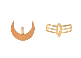 Combo of 2 Copper Spiritual Shiva Third Eye महाकाल and Maratha Chatrapati Shivaji Chandra Bindi Forehead Teeka Tilak Applicator/Stamp Tool Puja for Daily Usage and Occasionally for Men/Women-thumb2