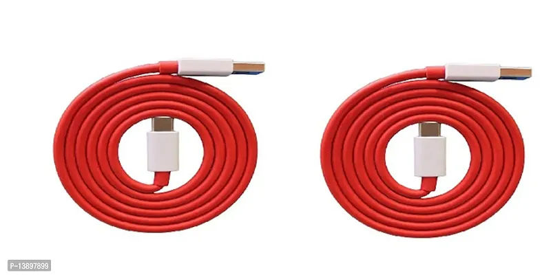 Stylish LongLife Type - C Charging USB Cables For Charging Mobile And Electronic Products Pack Of 2-thumb0