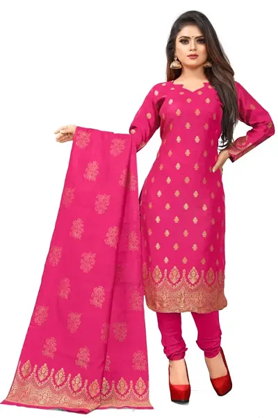 Exclusive Banarasi Silk Dress Material with Dupatta