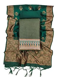 Womens Jacquard Banarasi Silk Woven Salwar Suit (Dress) Material With Dupatta.-thumb1