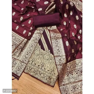 Women's Jacquard Banarasi Silk Woven Salwar Suit (Dress) Material With Dupatta.(Yaksha)