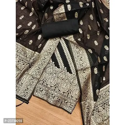 Women's Jacquard Banarasi Silk Woven Salwar Suit (Dress) Material With Dupatta.(Yaksha)