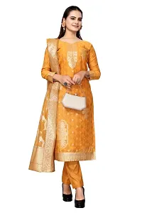 Womens Jacquard Banarasi Silk Woven Salwar Suit (Dress) Material With Dupatta.(varsha))-thumb1