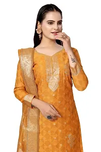 Womens Jacquard Banarasi Silk Woven Salwar Suit (Dress) Material With Dupatta.(varsha))-thumb3