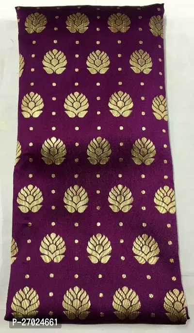 Fancy Jacquard Silk Unstitched Fabric For Women-2 Meters-thumb0