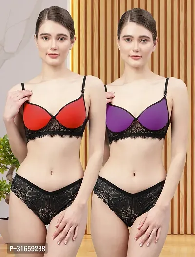 Stylish Bra and Panty for Women Pack of 2-thumb0