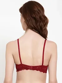 Stylish Maroon Cotton Solid Bras For Women-thumb3