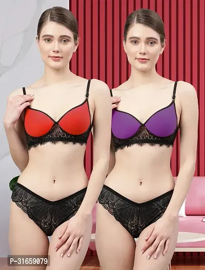 Stylish Bra and Panty for Women Pack of 2-thumb0