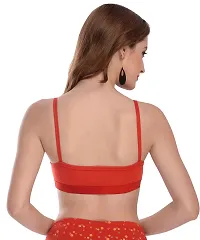 Stylish Red Cotton Solid Bras For Women-thumb3