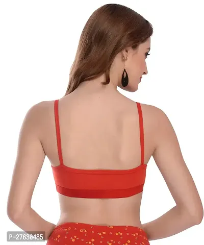 Stylish Red Cotton Solid Bras For Women-thumb4