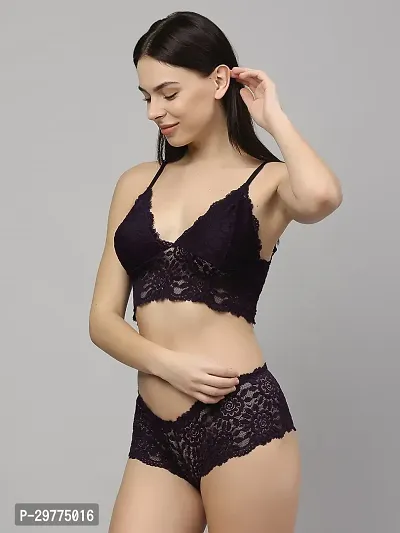 Stylish Net Lingerie Set For Women-thumb3