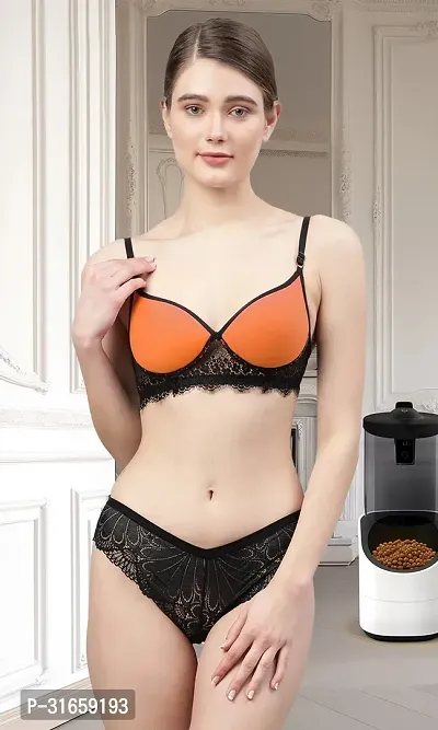 Stylish Bra and Panty for Women Pack of 3-thumb2