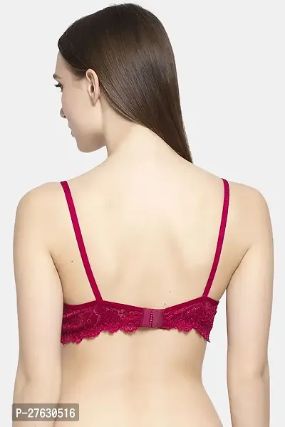 Stylish Maroon Cotton Solid Bras For Women-thumb4