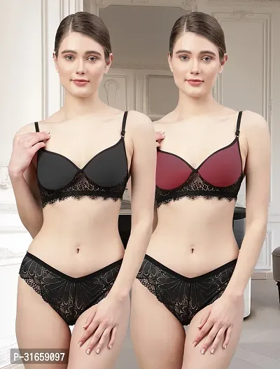 Stylish Bra and Panty for Women Pack of 2-thumb0