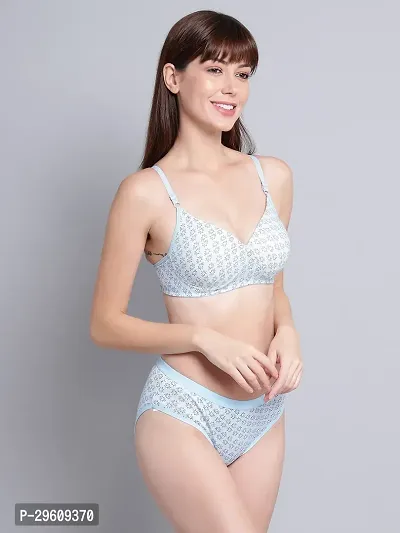 Classy Cotton Solid Lingerie Set For Women-thumb2