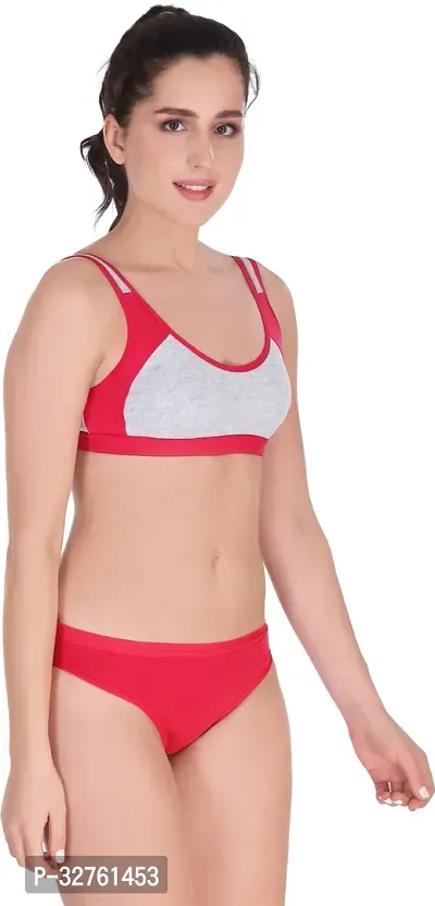 Stylish Cotton Bra And Panty Set For Women-thumb2