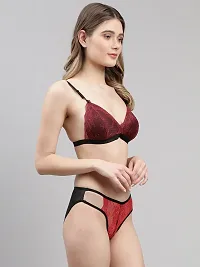 Classy Cotton Solid Lingerie Set For Women Pack of 2-thumb1