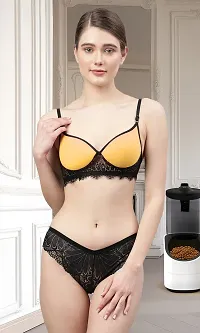 Stylish Bra and Panty for Women Pack of 3-thumb1