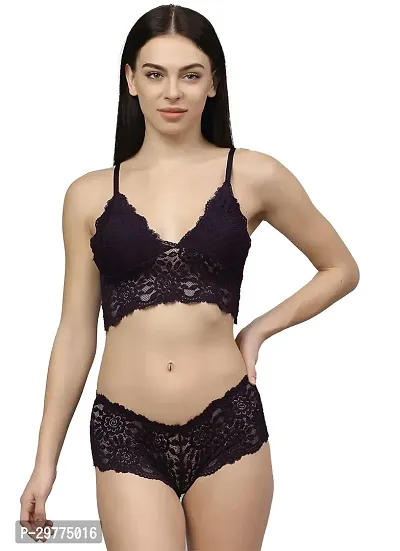 Stylish Net Lingerie Set For Women-thumb0