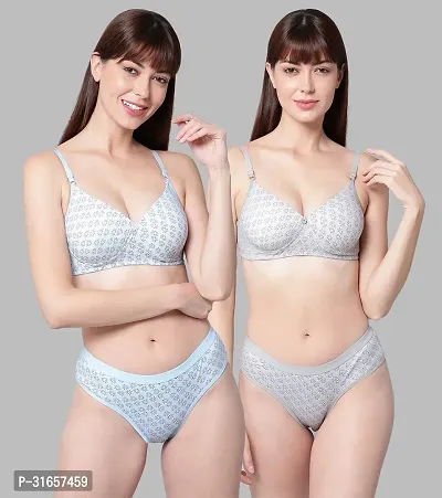 Stylish Cotton Lingerie Set for Women Pack of 2-thumb0