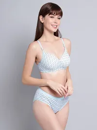 Classy Cotton Solid Lingerie Set For Women-thumb1