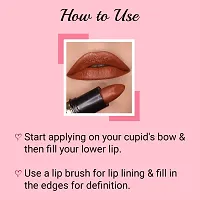 Iba Pure Lips Moisturizing Lipstick Shade A30 Copper Dust, 4g | Intense Colour | Highly Pigmented and Creamy Long Lasting | Glossy Finish | Enriched with Vitamin E | 100% Natural, Vegan  Cruelty Free-thumb2