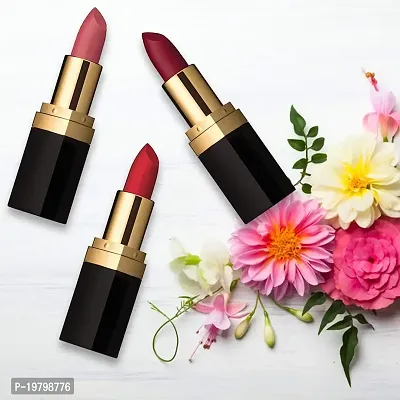 Iba Pure Lips Long Stay Matte Lipstick, M10 Red Brick, 4g l 100% Vegan  Natural l Highly Pigmentated l Long Lasting-thumb2