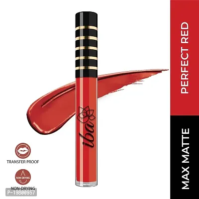 Iba Maxx Matte Liquid Lipstick Shade - Perfect Red, 2.6Ml | Transfer Proof | Velvet Matte Finish Creamy Lipstick | Highly Pigmented And Long Lasting | Non-Drying| 100% Vegan  Cruelty Free-thumb2