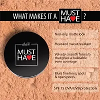 Iba Must Have Velvet Matte Pressed Compact Powder - Golden Sand 9g | High Coverage l Ultra Blendable l Face Makeup | Weightless Formula | SPF 15 | Oil Free Fresh Matte Finish look | 100% Natural Vegan  Cruelty-Free-thumb4