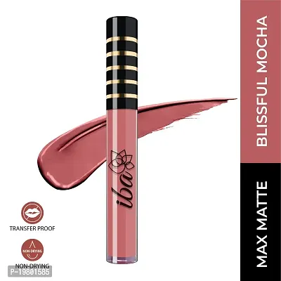 Iba Maxx Matte Liquid Lipstick Blissful Mocha, 2.6 Ml | Transfer Proof | Highly Pigmented | Non Drying | Vegan  Cruelty Free-thumb2