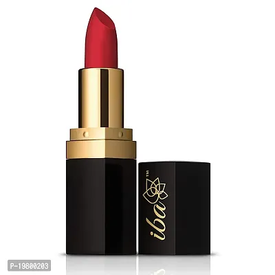 Iba Long Stay Matte Lipstick Shade M07 Red Velvet 4g | Intense Colour | Highly Pigmented and Long Lasting Matte Finish | Enriched with Vitamin E | Natural Vegan  Cruelty Free