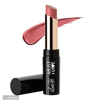 Iba Must Have Transfer Proof Ultra Matte Lipstick Shade 05 Girl Next Door, 3.2g | Enriched with Vitamin E and Cocoa Butter | Highly Pigmented and Long Lasting Matte Finish | Waterproof | 100% Vegan