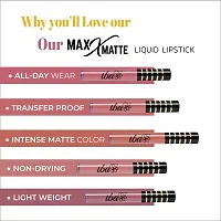 Iba Maxx Matte Liquid Lipstick Shade - Perky Pink, 2.6ml | Transfer proof | Velvet Matte Finish | Highly Pigmented and Long Lasting | Full Coverage | Non-Drying| 100% Vegan  Cruelty Free-thumb3