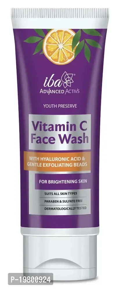 Iba Advanced Activs Youth Preserve Vitamin C Face Wash l No Parabens  Sulfates l High Foam l For Glowing Skin