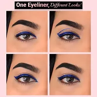 Iba Eye Talk Liquid Eyeliner - 01 Metallic Blue | 18 Hr Waterproof, No Fade  Smudge proof Eye Makeup | Quick Drying | Matte Finish | 100% Vegan  Cruelty Free-thumb1