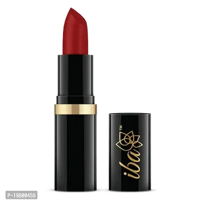 Iba Moisture Rich Lipstick Shade A66 Red Glam Glossy, 4 Gm (Pack of 1) l 100% Vegan  Natural l Highly Pigmented