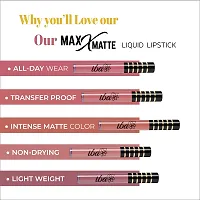 Iba Maxx Matte Liquid Lipstick Shade - Hot Chocolate, 2.6Ml | Transfer Proof | Velvet Matte Finish Creamy Lipstick | Highly Pigmented And Long Lasting | Non-Drying| 100% Vegan  Cruelty Free-thumb2